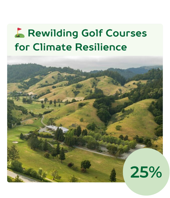 Rewilding Golf Courses for Climate Resilience 