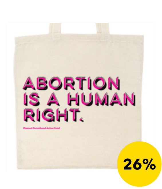 Option 1 design: Abortion is a human right